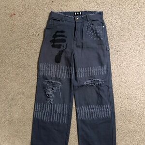 Distressed Denim | Size 30 | Skinny / Bootcut
